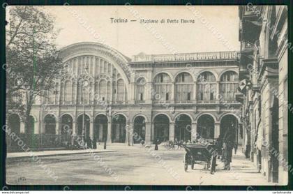 Torino Città Stazione Porta Nuova ABRASA cartolina MX0382