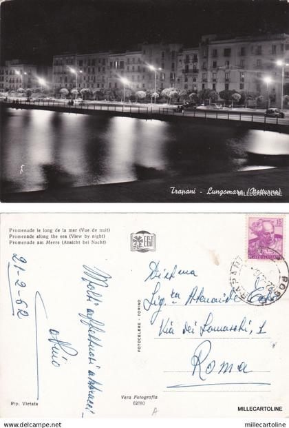 # TRAPANI: LUNGOMARE - notturno  1962