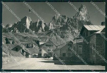 Trento Passo Rolle Dolomiti Albergo Passo Rolle Foto cartolina RT0066