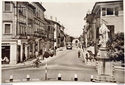 Cartolina - Palmanova ( Udine ) - Borgo Udine - 1956