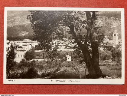 Cartolina - Saint Vincent ( Val d'Aosta ) - Panorama - 1920 ca.