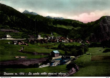 N°79656GF -cpsm Brusson -la perla delle stazioni alpine-