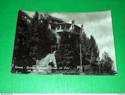 Cartolina Varese - Grande Ristorante Campo dei Fiori 1950 ca