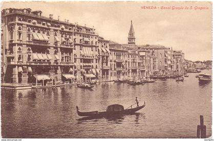 CP - Venetie , Venice , Venezia - Canal Grande da S. Gregorio