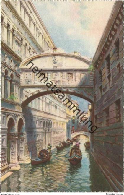 Venezia - Ponte dei Sospiri - Verlag A. Srocchi Milano Venezia - Künstlerkarte