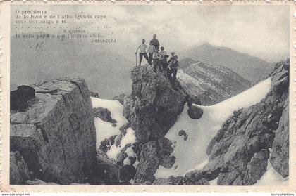 CPA ITALIE @ Cachet d' ONIGO en 1915 - Montagne des Alpes au Nord - Alpinistes