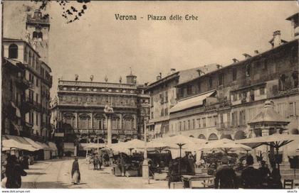 CPA Verona Piazza DELLE Erbe VENETO ITALY (809298)