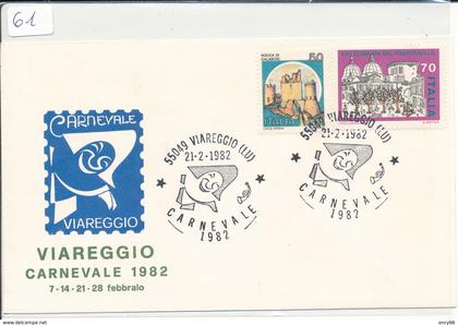 VIAREGGIO -  BUSTA UFFICIALE CARNEVALE 1982