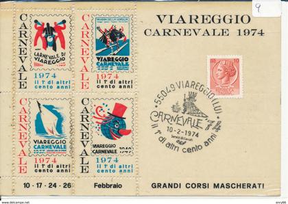 VIAREGGIO - CARNEVALE FOGLIETTO ERINNOFILO 1974