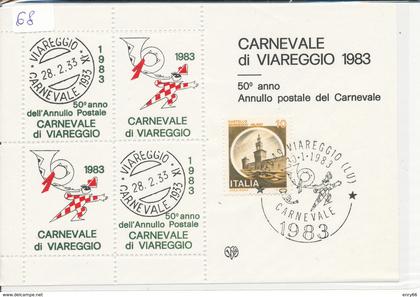 VIAREGGIO - CARNEVALE FOGLIETTO ERINNOFILO 1983