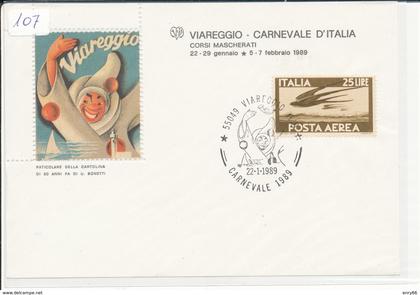 VIAREGGIO - CARNEVALE FOGLIETTO ERINNOFILO 1989