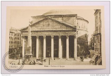 Postcard Italy - Rome/ Roma - Pantheon di Agrippa/ Pantheon - Edited G. Di Veroli - Uncirculated