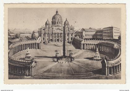 Roma Basilica San Pietro old postcard posted 1931 b180221*