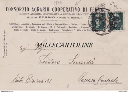 FERMO: testatina Consorzio Agrario Coop. di Fermo   1936