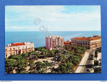 Cartolina Molfetta - Piazza Garibaldi - Villa Comunale - 1966