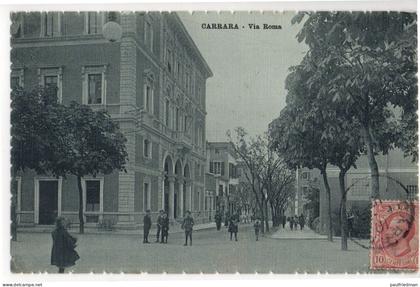 Carrara - Via Roma - Viaggiata 1915 (vedi descrizione)