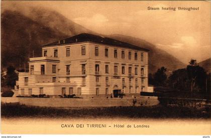 CPA Saluti da Cava dei Tirreni Hotel de Londres ITALY (802640)