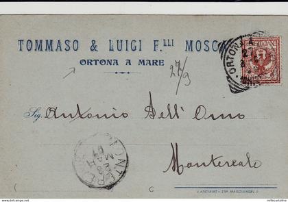 #ORTONA A MARE: testatina- TOMMASO E LUIGI F.LLI MOSCA- 1907