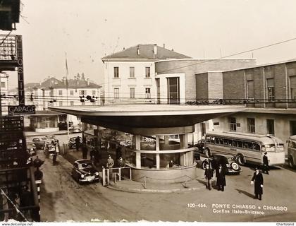 Cartolina - Ponte Chiasso e Chiasso Confine Italo - Svizzero - 1954