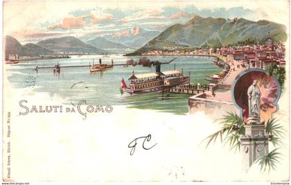 CPA Carte Postale Italie Como Saluti da Como 1898  VM74692ok