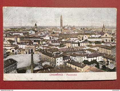 Cartolina - Cremona - Panorama - 1909