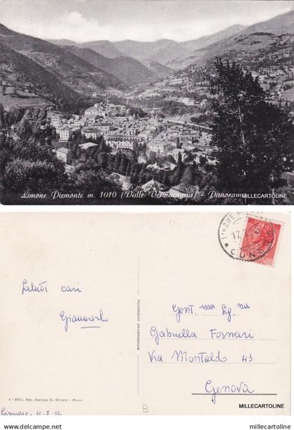 # LIMONE PIEMONTE : PANORAMA   1956