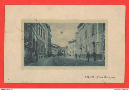 Faenza Porta Montanara  cpa 1924 viaggiata x Forlì