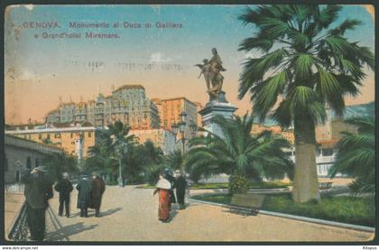 GENOVA vintage postcard Genoa Italy