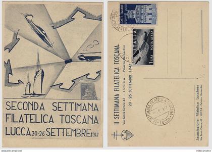 #LUCCA: SECONDA SETTIMANA FILATELICA TOSCANA- 1947