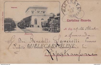 MACERATA: La Stazione    1902