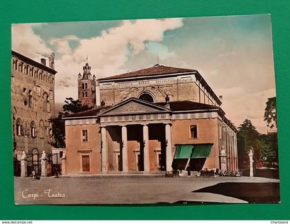 Cartolina Carpi - Teatro - 1960