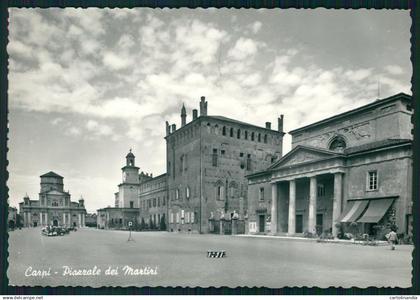 Modena Carpi Piazzale dei Martiri PIEGHINE Foto FG cartolina MZ5381