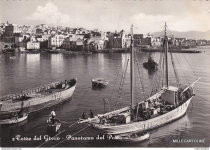 # TORRE DEL GRECO: PANORAMA DAL PORTO   1955