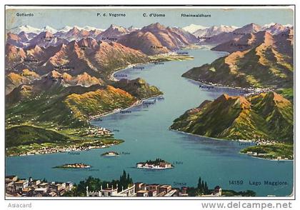 Geographical Map , Pallanza, Laveno, Cerro, Canero, Stresa, Canobbio, Mark Hotel Strauss