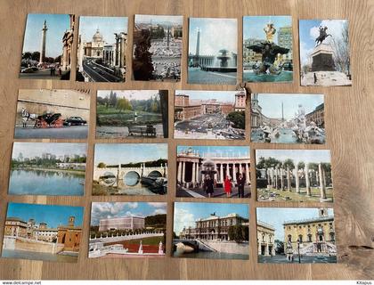 ROME set of 32 vintage postcards lot Roma Italy