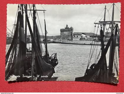 Cartolina - Porto Torres ( Sassari ) - Il Porto - 1955