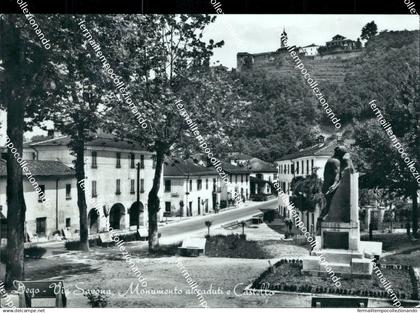 bu104  cartolina dego via savona monumento ai caduti castello savona liguria