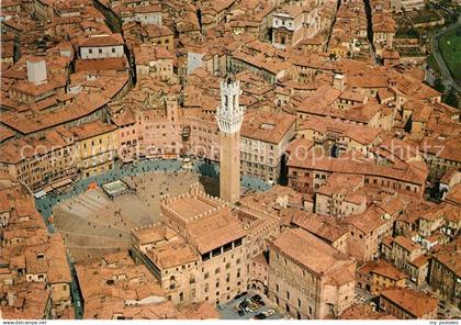 73163626 Siena Piazza del Campo veduta aerea Siena