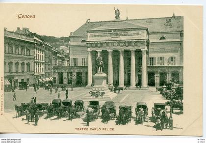 CPA ITALIE GENOVA (GÊNES) TEATRO CARLO FELICE - Italie - 0