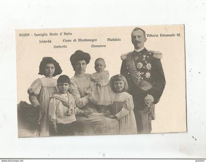 ROMA FAMIGLIA REALE D'ITALIA. VITTORIO EMANUELE III JOLANDA ELENA DI MONTENEGRO UMBERTO MAFALDA GIOVANNA 021