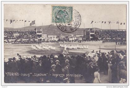 Inauguration du Stade 1911 - carte-photo Rare