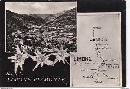 # LIMONE PIEMONTE ..SALUTI DA  - 1956