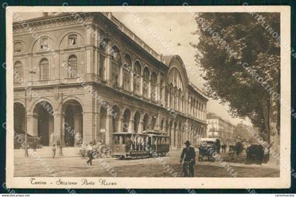 Torino Città Stazione Porta Nuova Tramway cartolina MZ8510