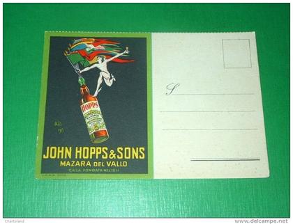 Cartolina Mazara del Vallo - Pubblicità John Hopps & Sons 1940 ca