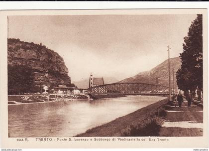 #TRENTO: PONTE S. LORENZO E SOBBORGO DI PIDICASTELLOCOL DOS TRENTO