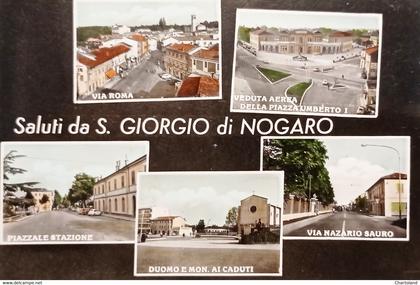 Cartolina - Saluti da S. Giorgio di Nogaro - Vedute diverse - 1967