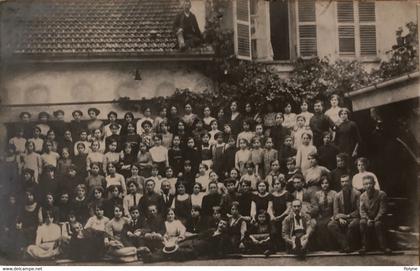 Turin - torino - carte photo - photo de classe groupe voyage scolaire - 1913 - Italie italia