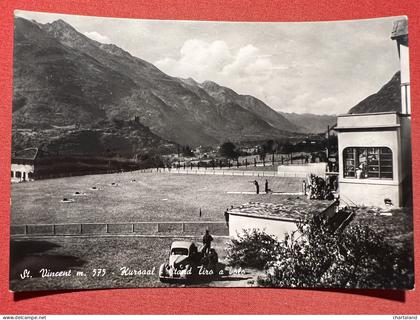 Cartolina - Saint Vincent ( Val d'Aosta ) - Kursaal - Stand Tiro a volo - 1957