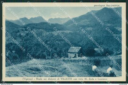 Verbania Vigezzo Villette cartolina KV1934