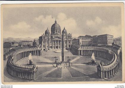 Rome, Basilica di San Pietro old postcard Feldpost travelled? b170320